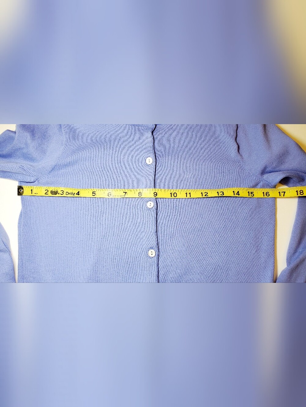 Lands' End Periwinkle Supima Cotton Cardigan XXS 00-0 - Picture 6 of 8
